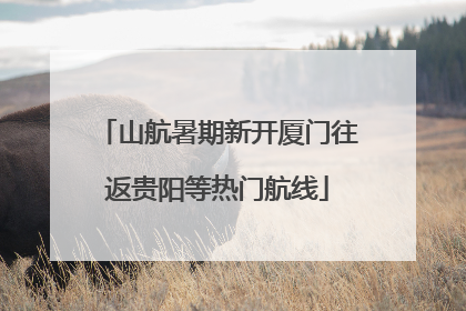 山航暑期新开厦门往返贵阳等热门航线
