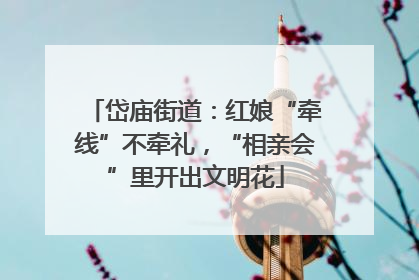 岱庙街道：红娘“牵线”不牵礼，“相亲会”里开出文明花