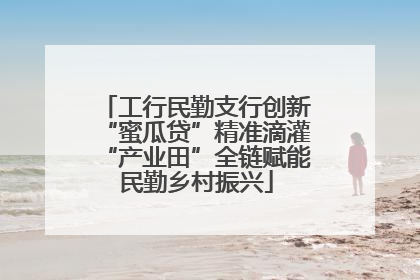 工行民勤支行创新“蜜瓜贷”精准滴灌“产业田”全链赋能民勤乡村振兴
