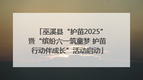 巫溪县“护苗2025”暨“缤纷六一筑童梦 护苗行动伴成长”活动启动