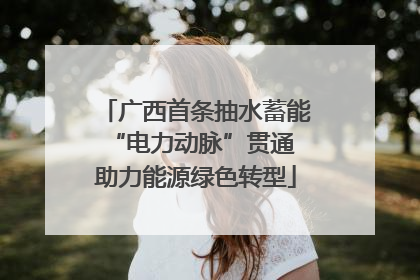 广西首条抽水蓄能“电力动脉”贯通 助力能源绿色转型