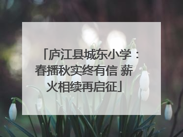 庐江县城东小学：春播秋实终有信 薪火相续再启征