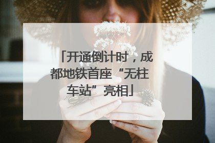 开通倒计时，成都地铁首座“无柱车站”亮相