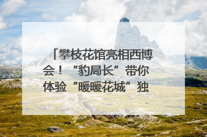攀枝花馆亮相西博会！“豹局长”带你体验“暖暖花城”独特魅力｜西博视界