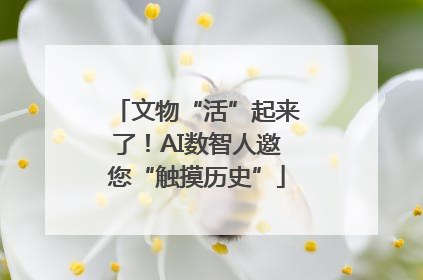 文物“活”起来了！AI数智人邀您“触摸历史”