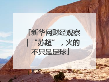 新华网财经观察｜“苏超”，火的不只是足球