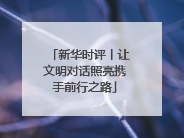 新华时评丨让文明对话照亮携手前行之路
