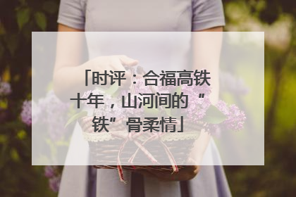 时评：合福高铁十年，山河间的“铁”骨柔情