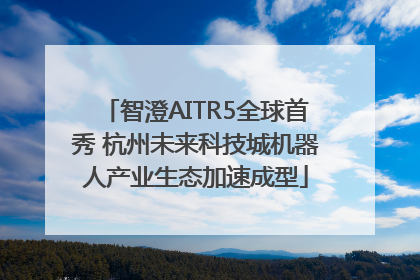 智澄AITR5全球首秀 杭州未来科技城机器人产业生态加速成型