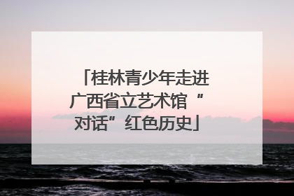桂林青少年走进广西省立艺术馆“对话”红色历史