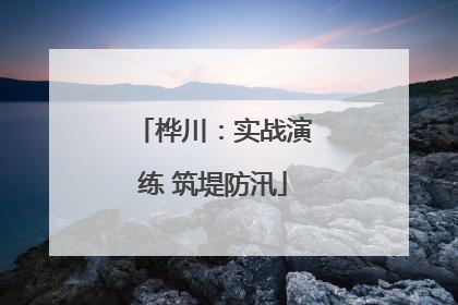 桦川：实战演练 筑堤防汛