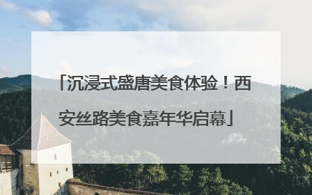 沉浸式盛唐美食体验！西安丝路美食嘉年华启幕