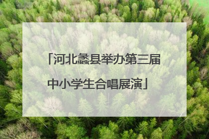 河北蠡县举办第三届中小学生合唱展演