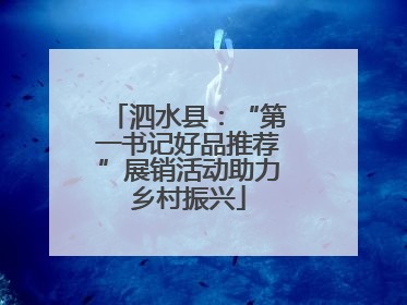 泗水县：“第一书记好品推荐”展销活动助力乡村振兴