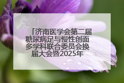 济南医学会第二届糖尿病足与慢性创面多学科联合委员会换届大会暨2025年学术年会成功举行