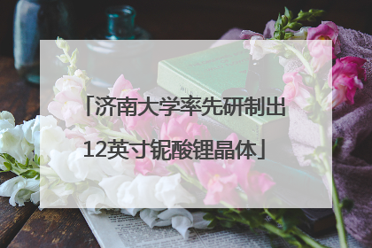 济南大学率先研制出12英寸铌酸锂晶体