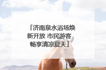 济南泉水浴场焕新开放 市民游客畅享清凉夏天