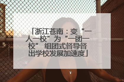 浙江苍南：变“一人一校”为“一团一校” 组团式督导督出学校发展加速度
