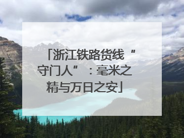 浙江铁路货线“守门人”：毫米之精与万日之安