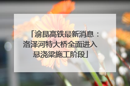 渝昆高铁最新消息：洛泽河特大桥全面进入悬浇梁施工阶段