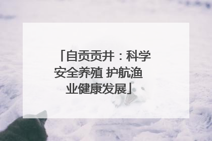 自贡贡井：科学安全养殖 护航渔业健康发展