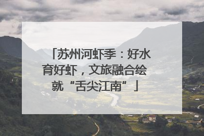 苏州河虾季：好水育好虾，文旅融合绘就“舌尖江南”