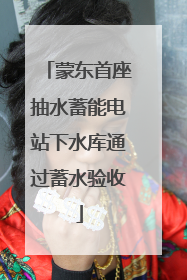 蒙东首座抽水蓄能电站下水库通过蓄水验收