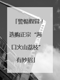 警惕假冒！选购正宗“海口火山荔枝”有妙招