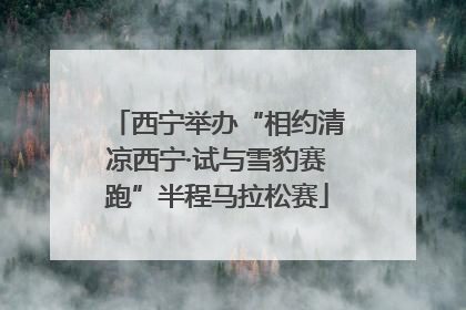 西宁举办“相约清凉西宁·试与雪豹赛跑”半程马拉松赛