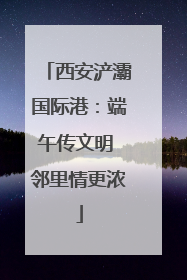 西安浐灞国际港：端午传文明 邻里情更浓