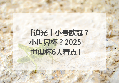 追光丨小号欧冠？小世界杯？2025世俱杯6大看点