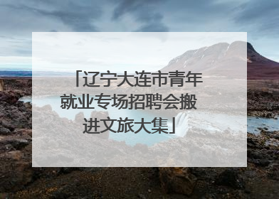 辽宁大连市青年就业专场招聘会搬进文旅大集