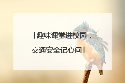 趣味课堂进校园，交通安全记心间