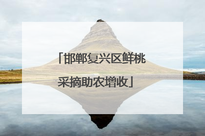 邯郸复兴区鲜桃采摘助农增收