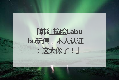 韩红撞脸Labubu玩偶，本人认证：这太像了！