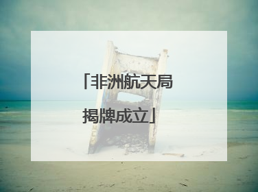 非洲航天局揭牌成立