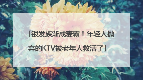 银发族渐成麦霸！年轻人抛弃的KTV被老年人救活了