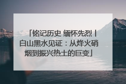 铭记历史 缅怀先烈丨白山黑水见证：从烽火硝烟到振兴热土的巨变