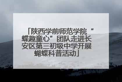 陕西学前师范学院“蝶趣童心”团队走进长安区第三初级中学开展蝴蝶科普活动