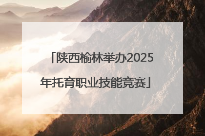陕西榆林举办2025年托育职业技能竞赛