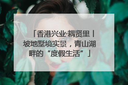 香港兴业·耦贤里丨坡地墅境实景，青山湖畔的“度假生活”