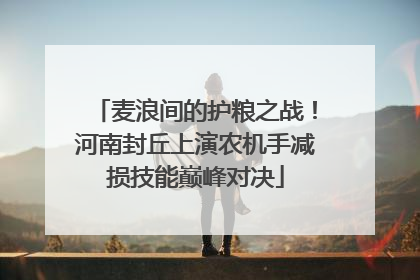 麦浪间的护粮之战！河南封丘上演农机手减损技能巅峰对决
