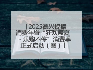 2025德兴提振消费年暨“狂欢盛夏・乐购不停”消费季正式启动（图）