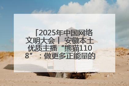 2025年中国网络文明大会丨 安徽本土优质主播“熊猫1108”：做更多正能量的事情 带给大家快乐