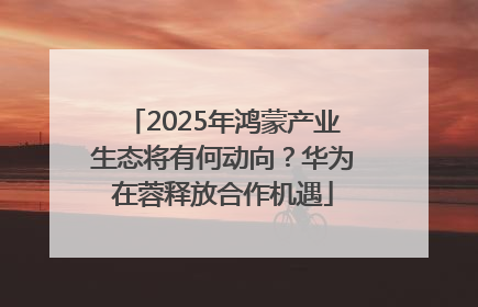 2025年鸿蒙产业生态将有何动向？华为在蓉释放合作机遇