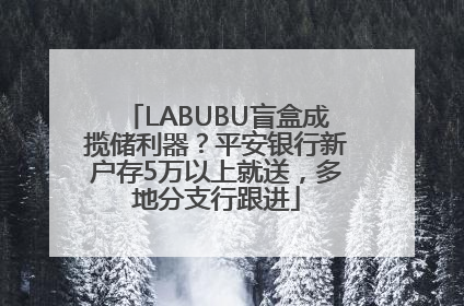 LABUBU盲盒成揽储利器？平安银行新户存5万以上就送，多地分支行跟进